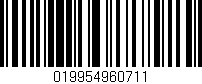 Código de barras (EAN, GTIN, SKU, ISBN): '019954960711'