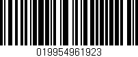 Código de barras (EAN, GTIN, SKU, ISBN): '019954961923'