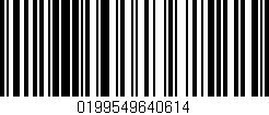 Código de barras (EAN, GTIN, SKU, ISBN): '0199549640614'