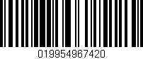 Código de barras (EAN, GTIN, SKU, ISBN): '019954967420'