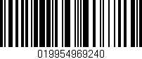 Código de barras (EAN, GTIN, SKU, ISBN): '019954969240'