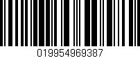 Código de barras (EAN, GTIN, SKU, ISBN): '019954969387'
