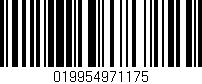 Código de barras (EAN, GTIN, SKU, ISBN): '019954971175'