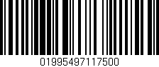 Código de barras (EAN, GTIN, SKU, ISBN): '01995497117500'