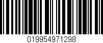 Código de barras (EAN, GTIN, SKU, ISBN): '019954971298'