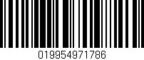 Código de barras (EAN, GTIN, SKU, ISBN): '019954971786'