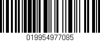 Código de barras (EAN, GTIN, SKU, ISBN): '019954977085'