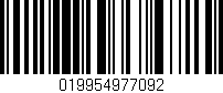 Código de barras (EAN, GTIN, SKU, ISBN): '019954977092'