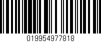 Código de barras (EAN, GTIN, SKU, ISBN): '019954977818'