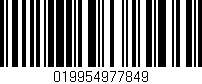 Código de barras (EAN, GTIN, SKU, ISBN): '019954977849'