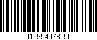 Código de barras (EAN, GTIN, SKU, ISBN): '019954978556'