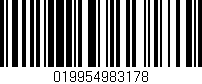 Código de barras (EAN, GTIN, SKU, ISBN): '019954983178'