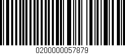 Código de barras (EAN, GTIN, SKU, ISBN): '0200000057879'