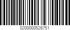 Código de barras (EAN, GTIN, SKU, ISBN): '0200000528751'