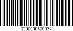 Código de barras (EAN, GTIN, SKU, ISBN): '0200000528874'