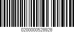 Código de barras (EAN, GTIN, SKU, ISBN): '0200000528928'