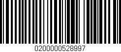 Código de barras (EAN, GTIN, SKU, ISBN): '0200000528997'