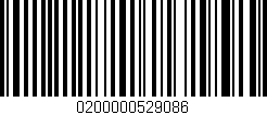Código de barras (EAN, GTIN, SKU, ISBN): '0200000529086'