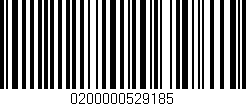 Código de barras (EAN, GTIN, SKU, ISBN): '0200000529185'