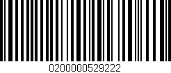 Código de barras (EAN, GTIN, SKU, ISBN): '0200000529222'