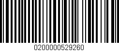 Código de barras (EAN, GTIN, SKU, ISBN): '0200000529260'