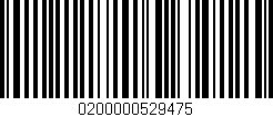 Código de barras (EAN, GTIN, SKU, ISBN): '0200000529475'