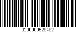 Código de barras (EAN, GTIN, SKU, ISBN): '0200000529482'
