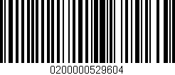 Código de barras (EAN, GTIN, SKU, ISBN): '0200000529604'