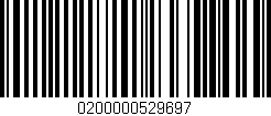 Código de barras (EAN, GTIN, SKU, ISBN): '0200000529697'