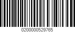 Código de barras (EAN, GTIN, SKU, ISBN): '0200000529765'