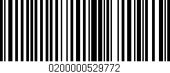 Código de barras (EAN, GTIN, SKU, ISBN): '0200000529772'