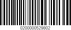Código de barras (EAN, GTIN, SKU, ISBN): '0200000529802'