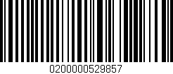 Código de barras (EAN, GTIN, SKU, ISBN): '0200000529857'