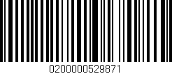 Código de barras (EAN, GTIN, SKU, ISBN): '0200000529871'