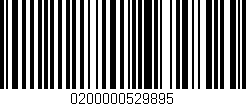 Código de barras (EAN, GTIN, SKU, ISBN): '0200000529895'