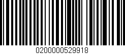 Código de barras (EAN, GTIN, SKU, ISBN): '0200000529918'