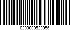 Código de barras (EAN, GTIN, SKU, ISBN): '0200000529956'
