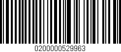 Código de barras (EAN, GTIN, SKU, ISBN): '0200000529963'
