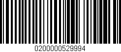 Código de barras (EAN, GTIN, SKU, ISBN): '0200000529994'