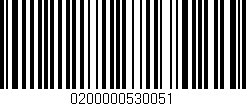 Código de barras (EAN, GTIN, SKU, ISBN): '0200000530051'