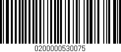 Código de barras (EAN, GTIN, SKU, ISBN): '0200000530075'