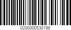 Código de barras (EAN, GTIN, SKU, ISBN): '0200000530198'
