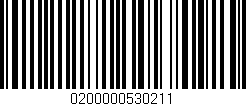 Código de barras (EAN, GTIN, SKU, ISBN): '0200000530211'