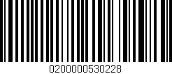 Código de barras (EAN, GTIN, SKU, ISBN): '0200000530228'