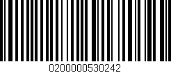 Código de barras (EAN, GTIN, SKU, ISBN): '0200000530242'