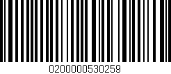 Código de barras (EAN, GTIN, SKU, ISBN): '0200000530259'