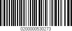 Código de barras (EAN, GTIN, SKU, ISBN): '0200000530273'