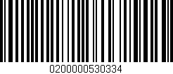 Código de barras (EAN, GTIN, SKU, ISBN): '0200000530334'