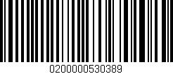 Código de barras (EAN, GTIN, SKU, ISBN): '0200000530389'