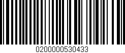Código de barras (EAN, GTIN, SKU, ISBN): '0200000530433'